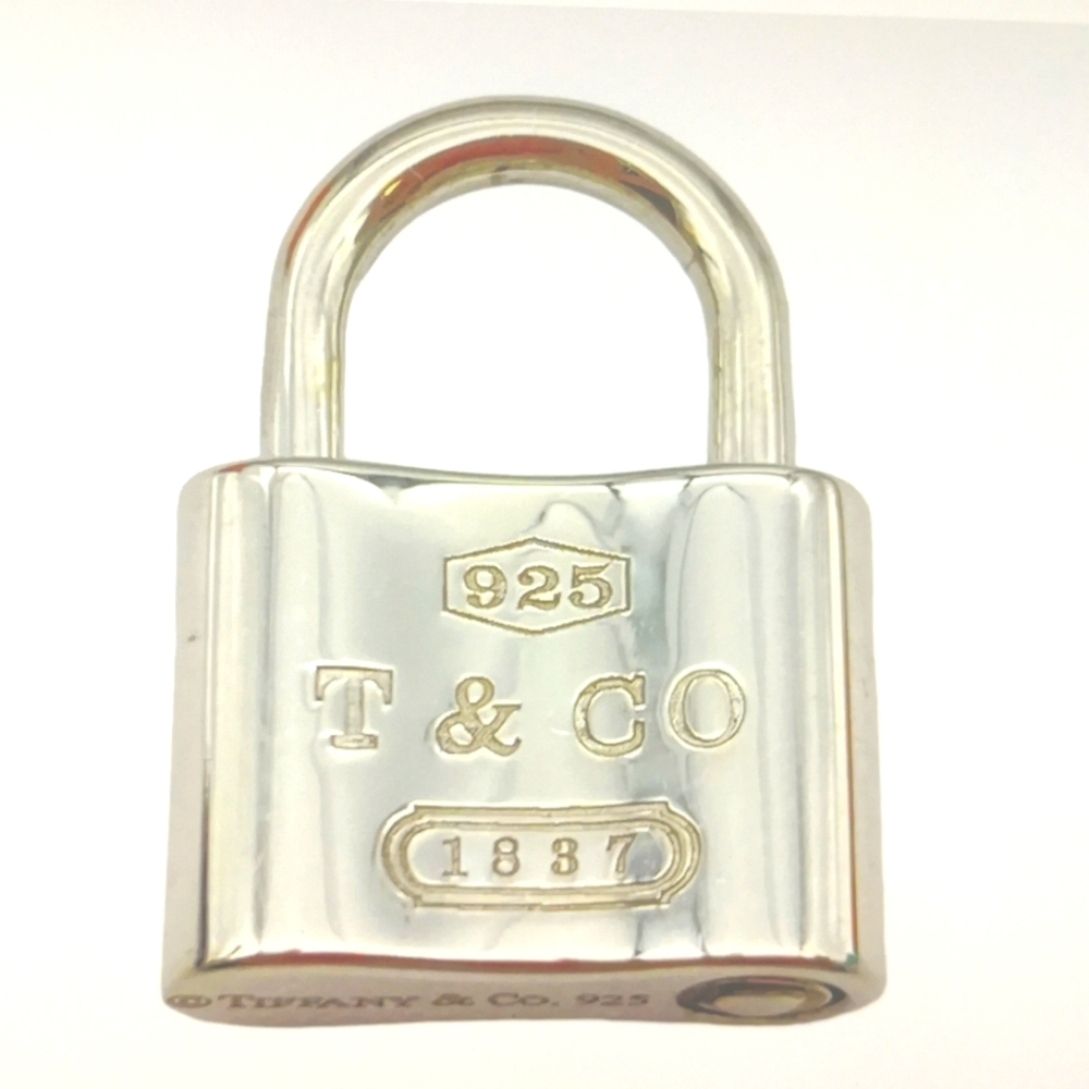Tiffany & Co. 1837 Cadena Padlock No Chain Pendant 925 silver